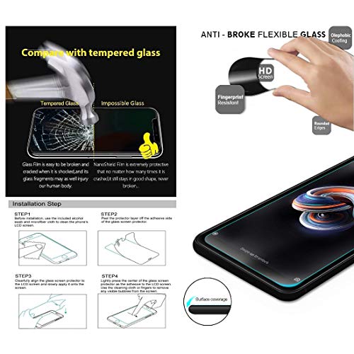 Image of Combo Soft Clear TPU Back Case Cover with Hammer Proof Impossible Film Screen Protector [Not a Tempered Glass] Screen Guard for OnePlus Nord