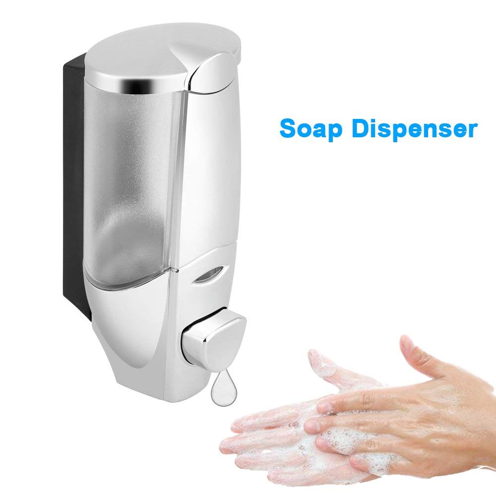 Dispensador de Jabón Manual Montado en Pared Ducha de Baño Ducha de Champú Dispensador de Loción Líquido de Limpieza 300Ml Socialme-EU