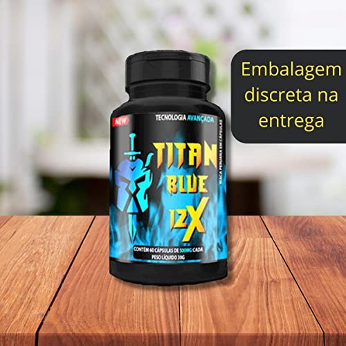 Combo 3 Titan Blue 12x Maior Volume Estimulante Cápsulas