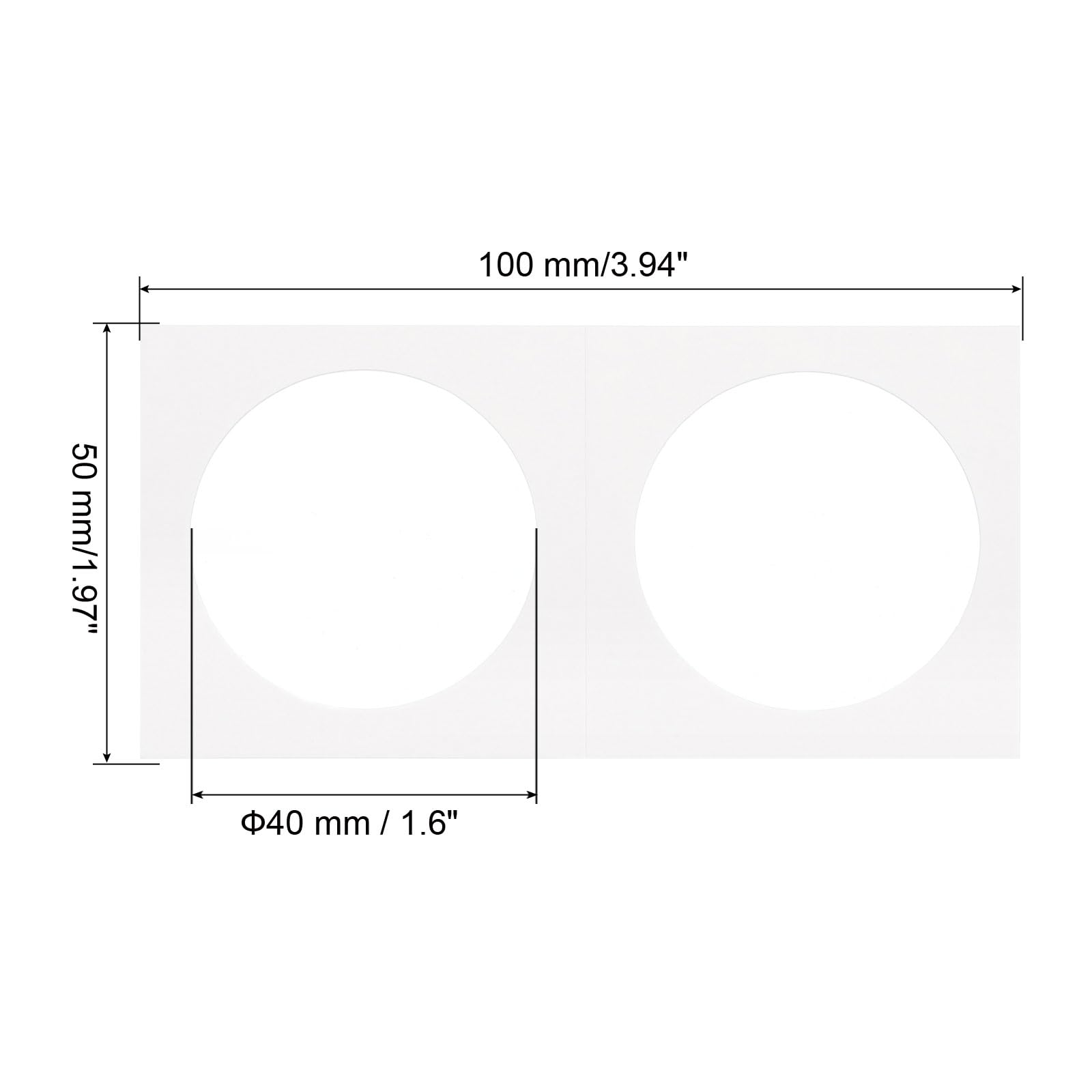 PATIKIL 2x2 Coin Flips, 350 Pack 40mm Cardboard Coin Holder Paper Coin Holders, White - Image 2