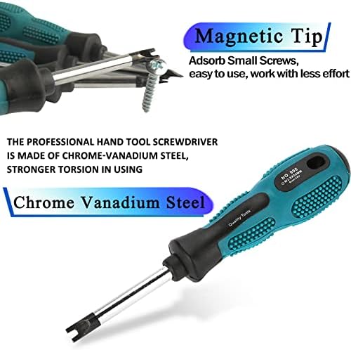 Magnetic U Fork Screwdriver, U Fork Type CRV Screw Driver Precision Screwdriver Set Electronics Repair Tool Multifunctional Hand Tool Screwdriver Repair Tool DIY Tool 4pcs