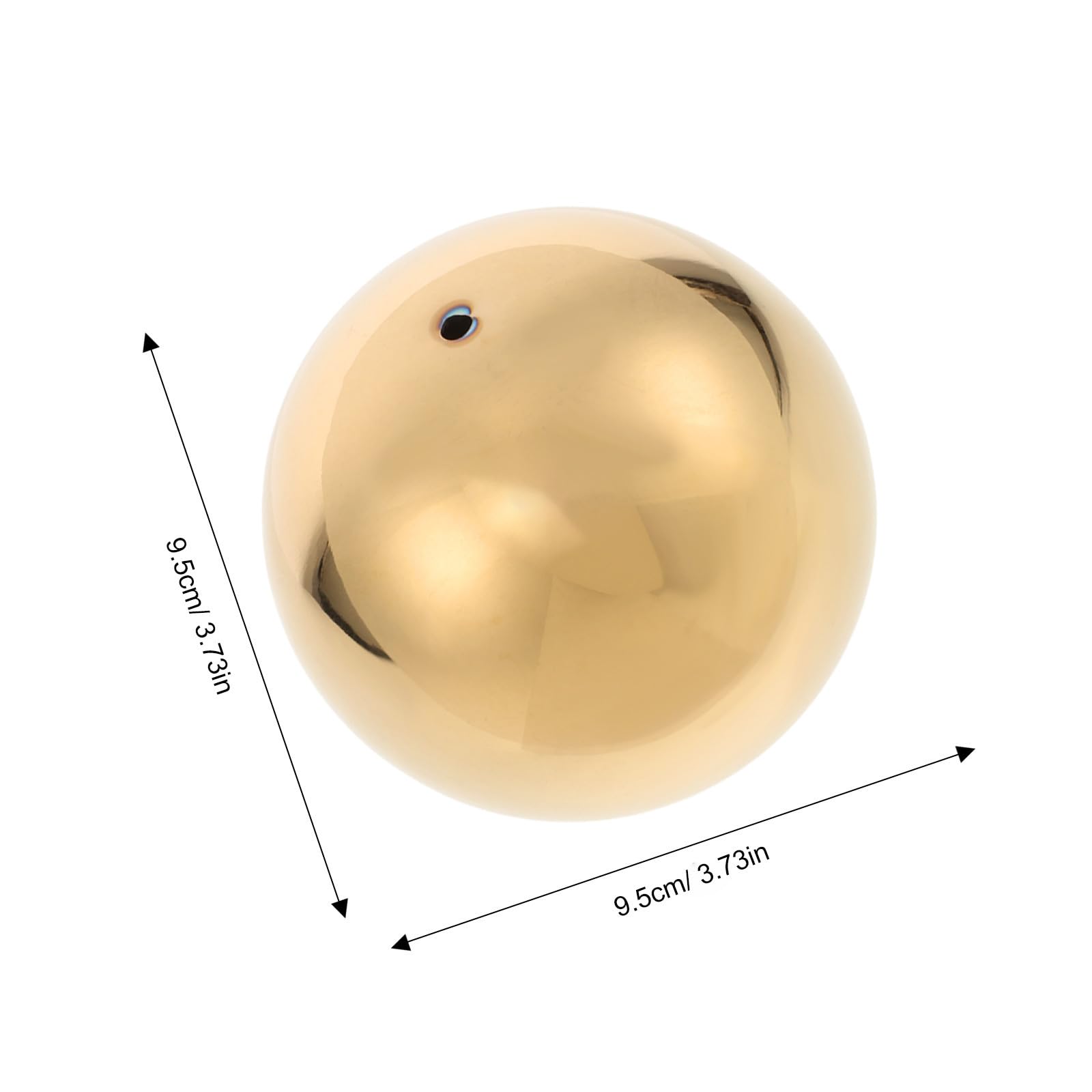Toddmomy 10 Stück Goldene Edelstahlkugel mit Spiegelpolierter Oberfläche