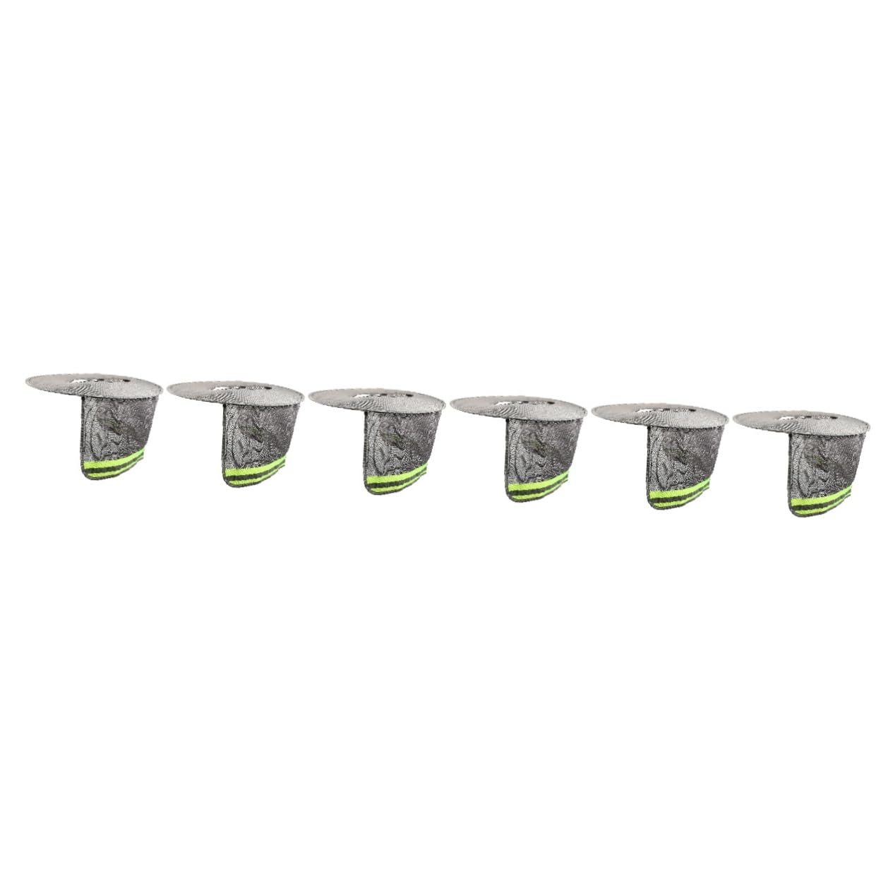 Artibetter 6stücke Hard Hat Sonnenschutz Mit Nackenschutz Atmungsaktives Visier Für Bauarbeiten Gartenarbeit Und Outdoor-aktivitäten Uv-Schutz Und Kühlung Für Harte Helme
