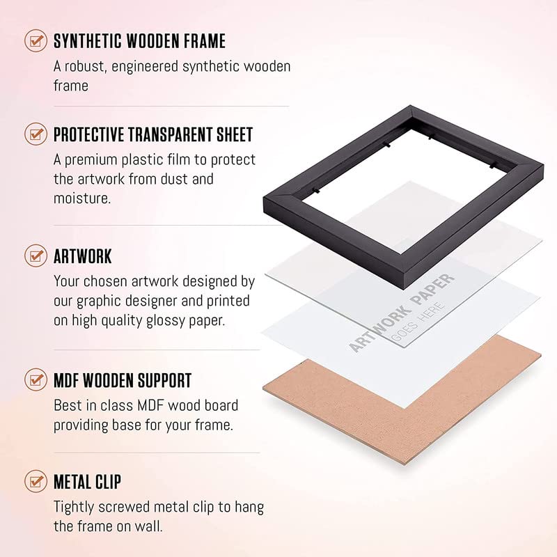 Image of Ritwika's Personalized Spotify Song Lyrics, Artist Name, Year Digital Print Engineered Wooden Tabletop Rectangular Frame For Desk 17 X 22 CM Black & White Set Of 1