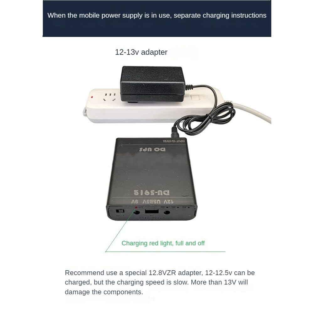 Uscita 5 V 9 V 12 V DIY 18650 Batteria UPS Scatola di alimentazione per Auto DVR Router Modem Telefono Cellulare e Di Più