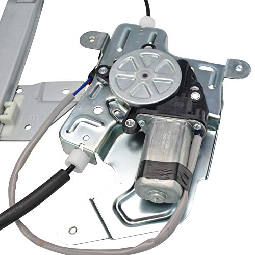 Image of TRQ Rear Left Power Window Regulator & Motor Assembly Drivers Side Compatible with 1999-2004 Oldsmobile Alero 1999-2005 Pontiac Grand Am