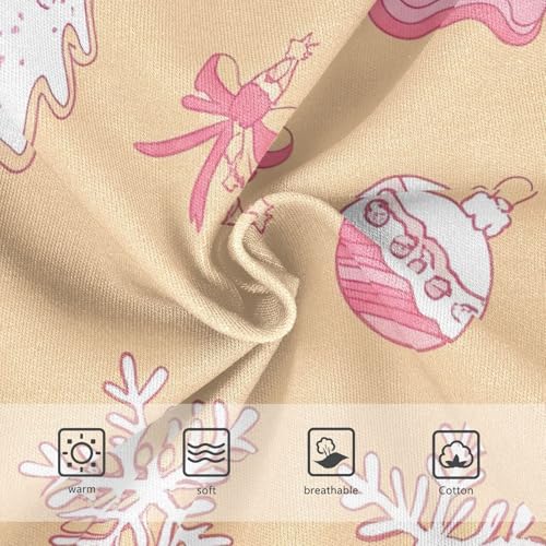 Personalized Girls Underwear Toddler 2t Cotton Panties for Girl White Pink Christmas Cookies Brown Kids Briefs Undies3