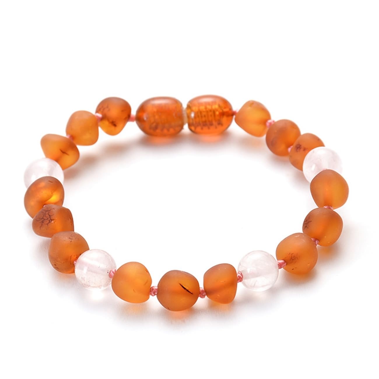 Schmuckarmband 6 mm Bernstein für Sie und Ihn, Perlenarmband, tolle Geschenkidee, 15 cm