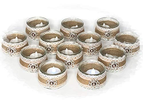 Photophores n°707 recyclés en verre bohème pour illuminer vos soirées