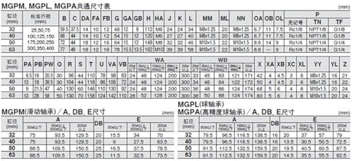 Vérin pneumatique MGPMJ20-100-100 rigide contre la flexion - 7