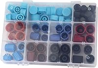 Vista 3 de 77PCs Car Auto R134a AC A/C sistema válvula núcleo tapas polvo Set aire acondicionado válvula tapas de repuesto
