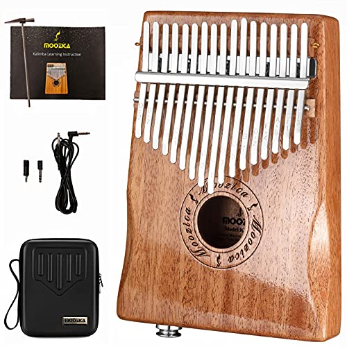 Moozica – Piano à pouce EQ Kalimba à 17 touches – En bois massif – Kalimba électrique professionnelle – Avec capteur… - Les Beatles, Paul McCartney, John Lennon, RIngo Starr, George Harrison Moozica - Piano à pouce EQ Kalimba à 17 touches - En bois massif - Kalimba électrique professionnelle - Avec capteur…