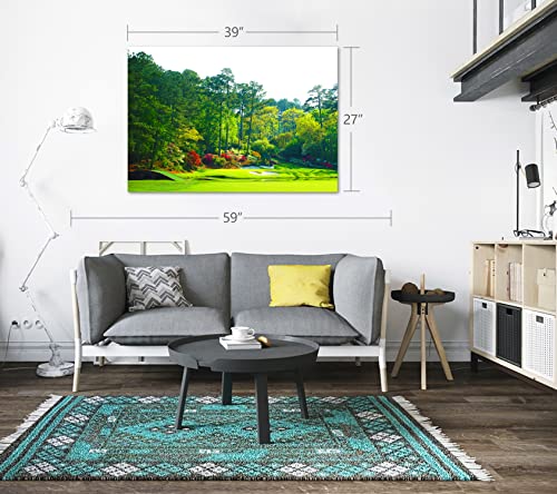 Augusta Golf Course - Framed - Canvas Print Home Decor Wall Art, Gallery Wrap Inner Frame, 24X24 #TOP1