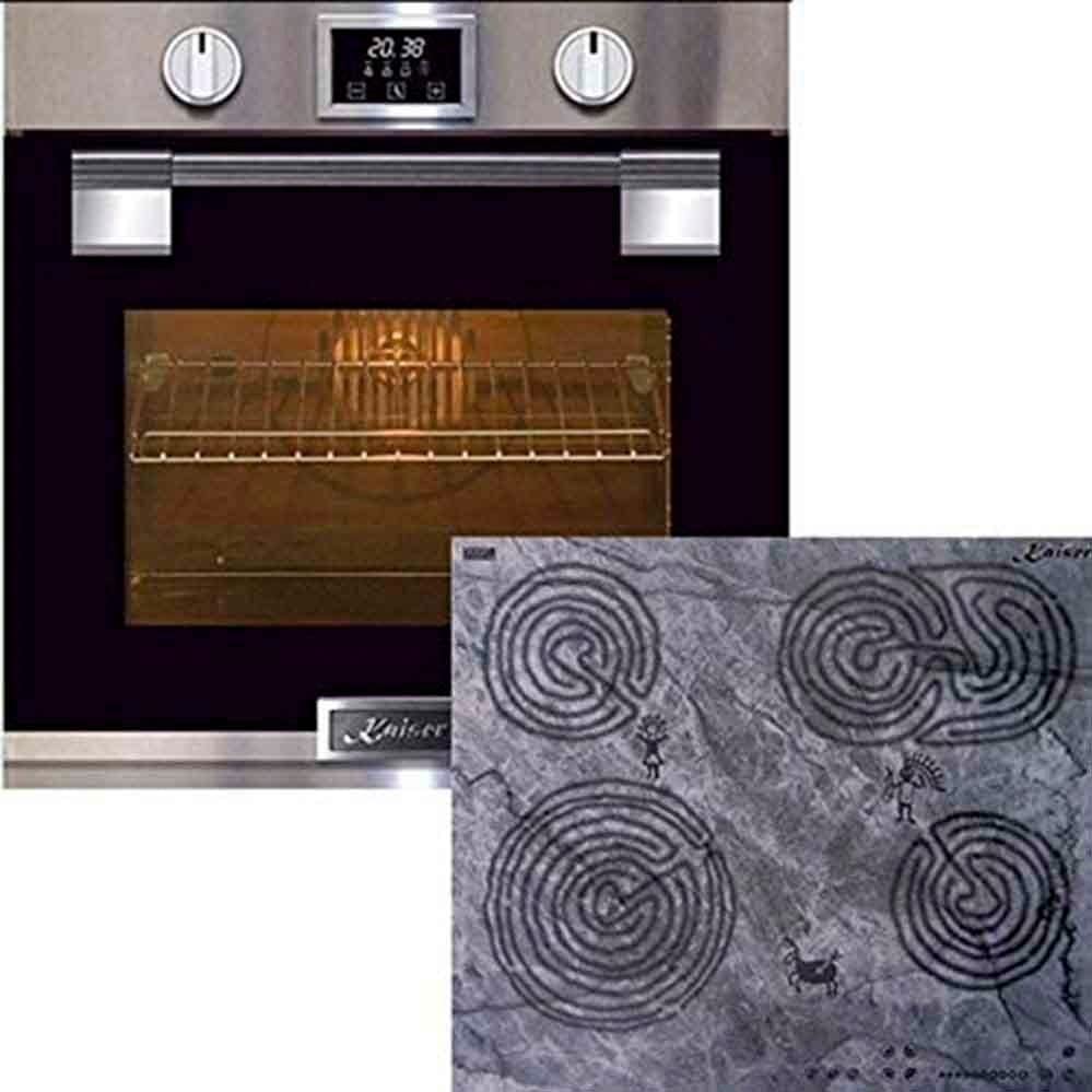 Kaiser Küchengeräte Backofen-Set EH 6337+KCT 6705 FI Ära, Elektro Einbau Backofen, 79L, 11 Funktionen+Induktions- Kochfeld 60 cm, 4 Kochzonen, QuickHeat Kochzonen, Power-Slide