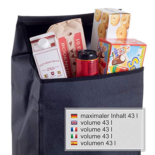 Andersen 43 Liter Tasche Basil Urban Dry grau, wasserdicht – Bild 3