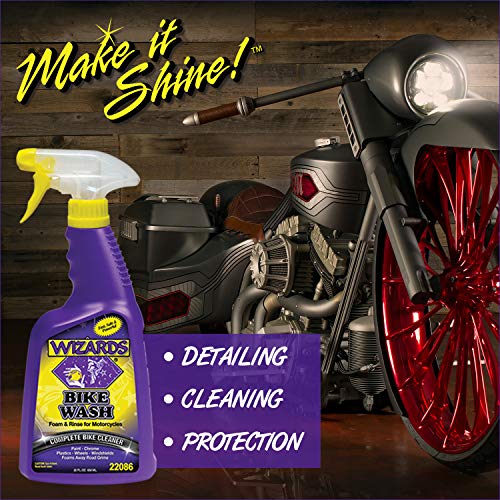 WIZARDS - Bike Wash, Professional High-Gloss Detailing and Surface Cleaner Spray (22 oz.) - Thumbnail 2