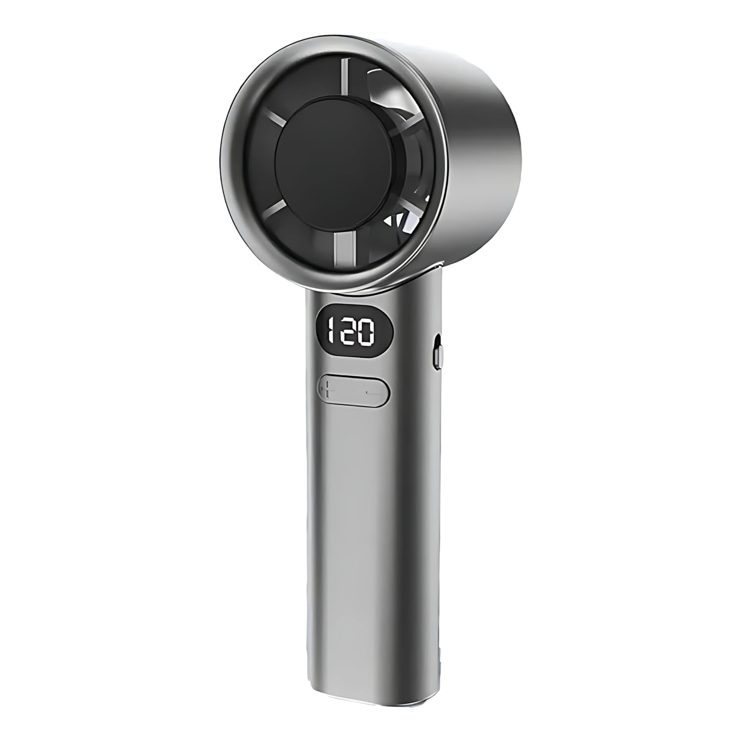 120 Pro Portable Handheld Fan With 5 Speed Modes LED Display Mini Fan UZONE-CoolBreeze-X1 Pro USB Fan (Grey)-image-16