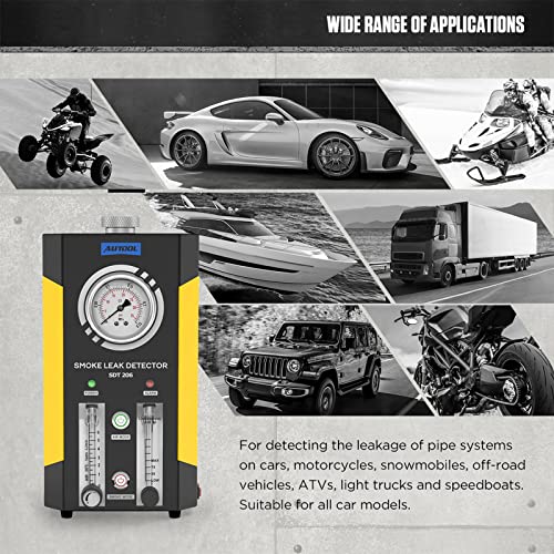 Image of AUTOOL Automotive Smoke Leak Detector Tester EVAP Smoke Machine with Dual Mode
