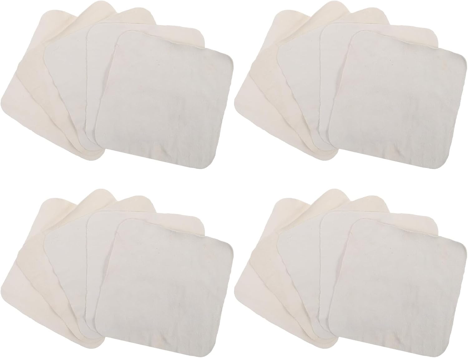 20pcs Suede Car Care Cloths 15x15cm Super Absorbent Car Wash Drying Cloths for Interior and Exterior Auto Detailing