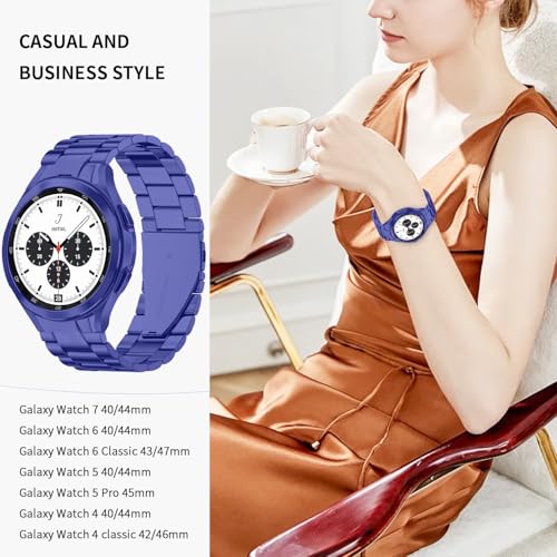 GOLDTOLUCK No Gap Stainless Steel Band Compatible with Samsung Galaxy Watch Band 9 8 7 6 5 4 Classic FE Pro 40mm 44mm 46mm 43mm 47mm 45mm 42mm Replacement Men Women Milanese Metal Elegant Casual by GOLDTOLUCK - Used condition - Image 7