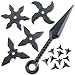 Shinobiya Rubber Toy Throwing Game Star Set (4 Stars, 1 Kunai, 10 Makibishi) Ninja Costume Accessories