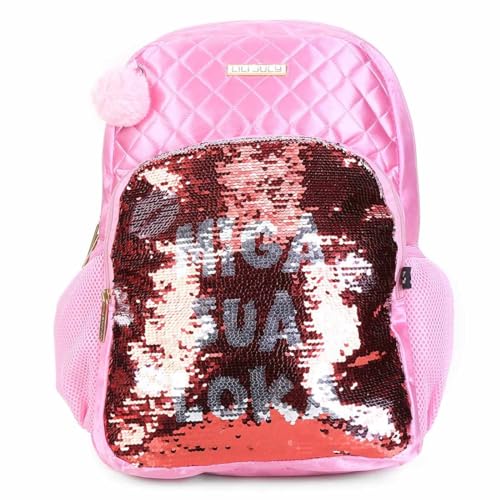 Mochila Infantil Lili July Paetês Rosa