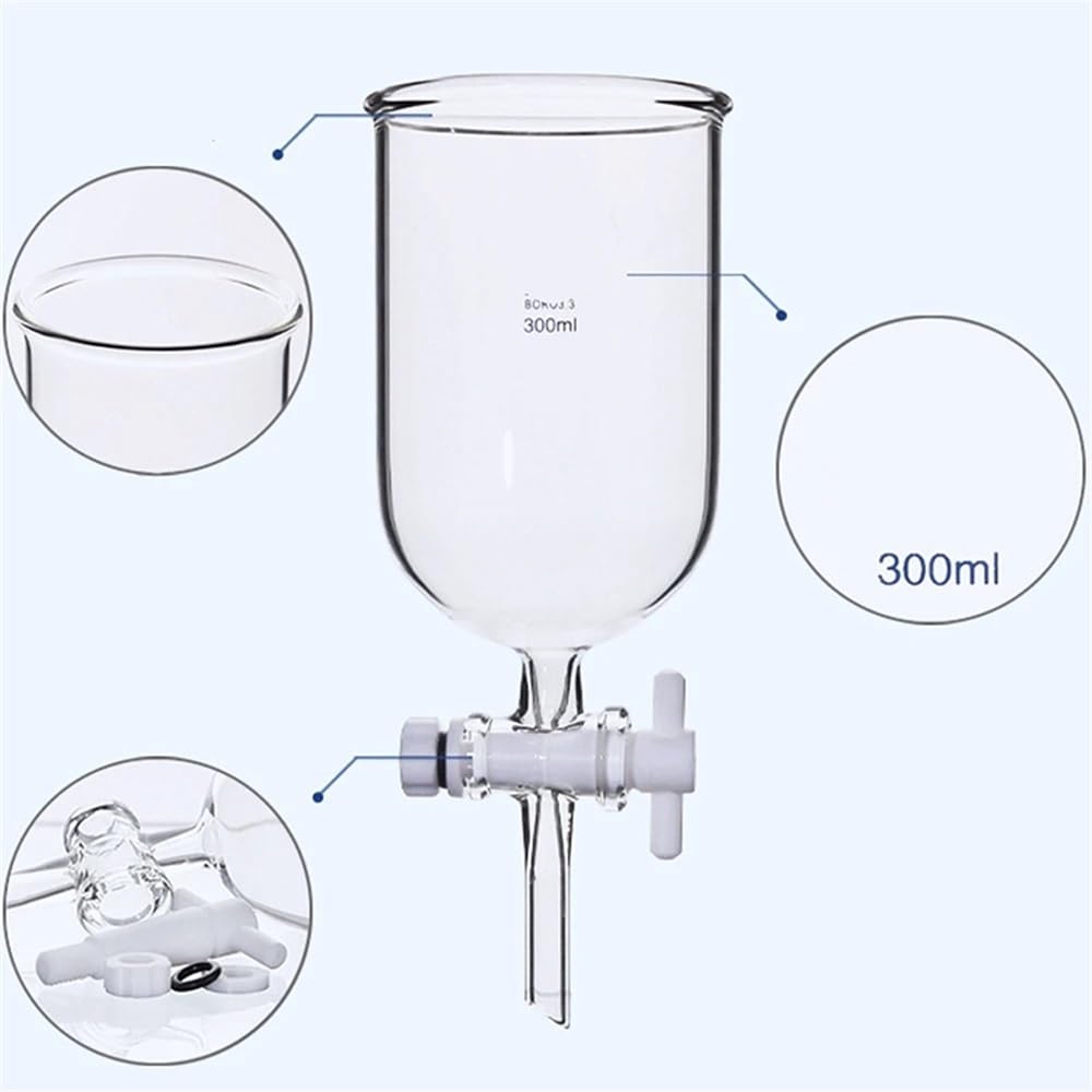 Instrumentos y Equipos de Laboratorio 50 100 200 300 500 1000 ml Cylindryczne szkło borokrzemowe okrągłe szkło laboratoryjne eksperyment (300 ml szklana)