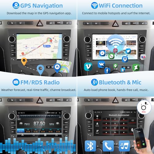 Autoradio Opel Carplay Android Auto 2 64G écran tactile GPS Bluetooth - 5