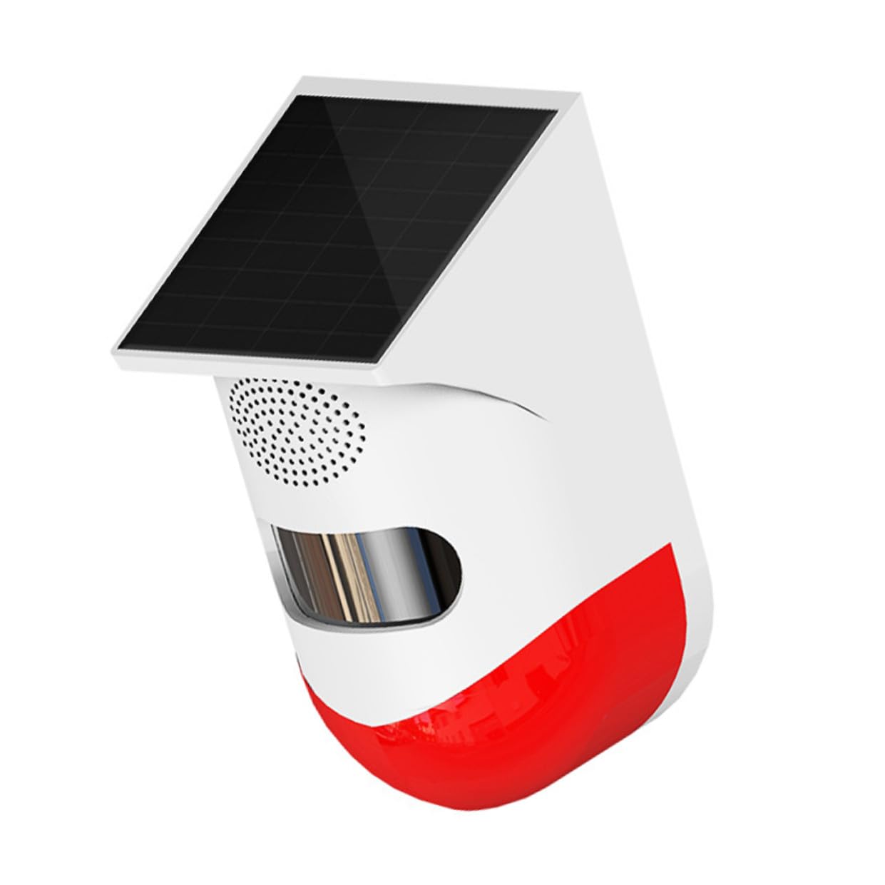 HOMSFOU Rilevatore Infrarossi Esterno Solare, Allarme Casa Ip67, senza Fili, in ABS e Materiale Semiconduttore, per Sicurezza di Giardino e Casa