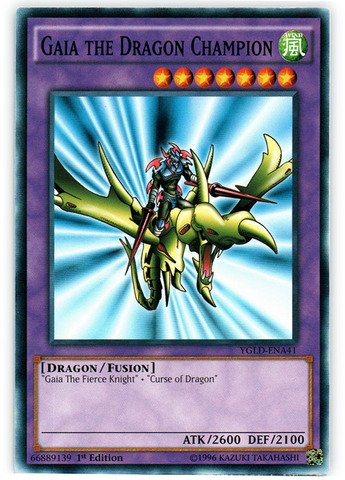 Yu-Gi-Oh! - Gaia the Dragon Champion (YGLD-ENA41) - Yugi's Legendary Decks - 1st Edition - Common