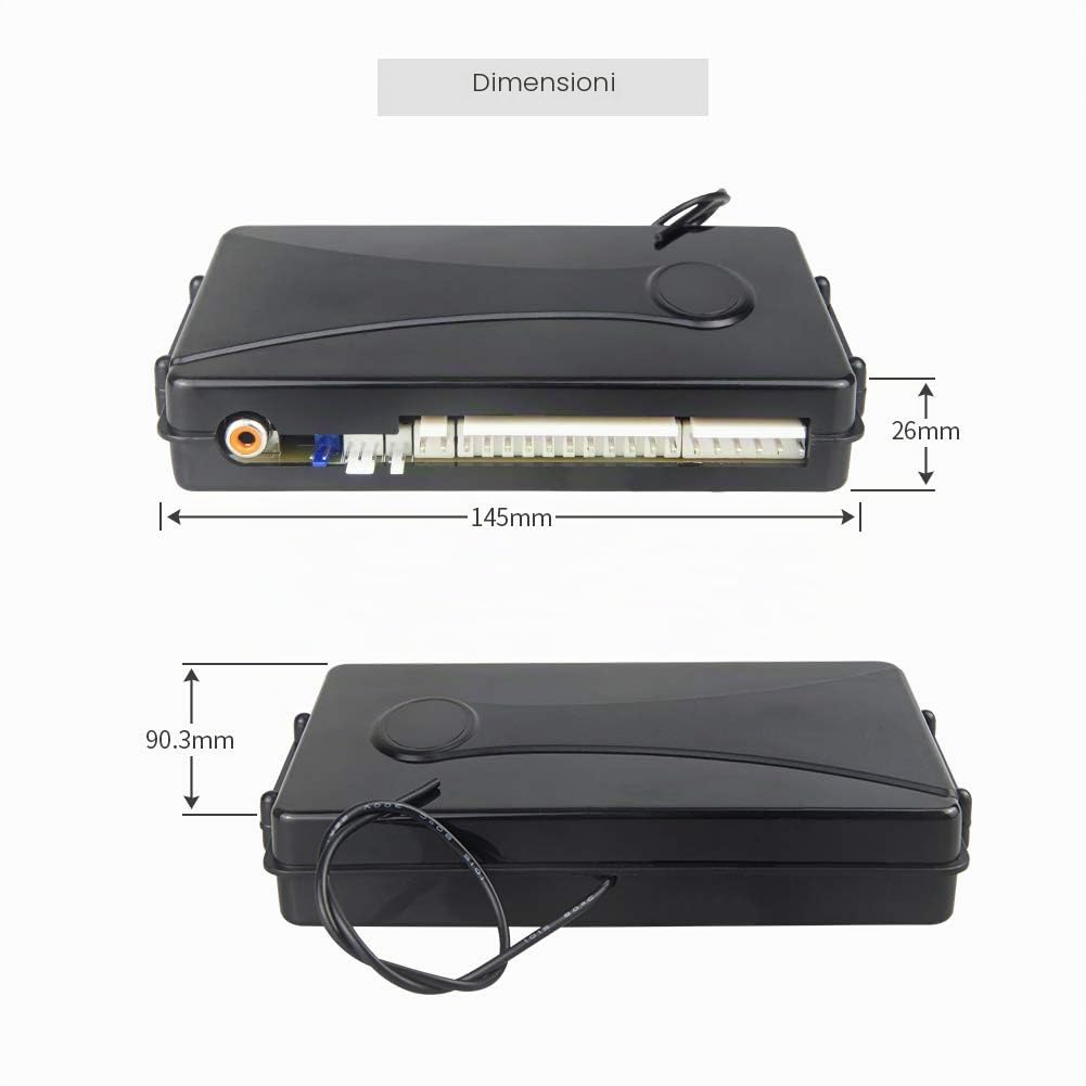 EASYGUARD EC204 Sistema di allarme per auto a 2 vie con entrata passiva senza chiave PKE, Display LCD Ricaricabile e Apertura del Bagagliaio a Distanza, Avviso di Shock DC12V