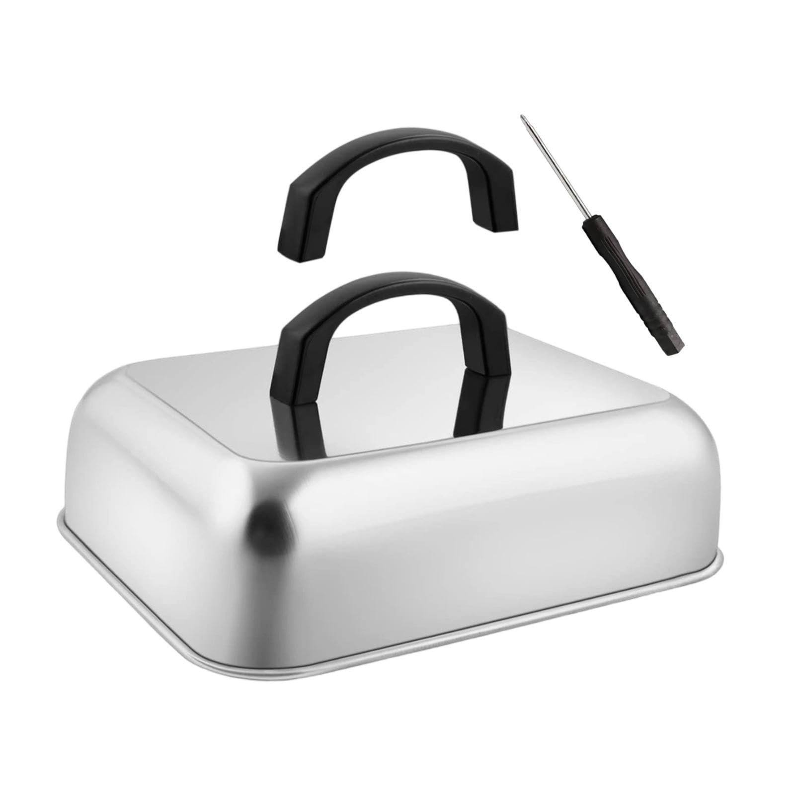Rectangular Basting Cover Cheese Melting Dome for Steaks Barbecue Sandwiches S-image-45