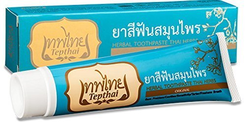 Tepthai Original Herbal Toothpaste Thai Herbs,gum Problem,freshens Breath,70 G. by Thai Herb