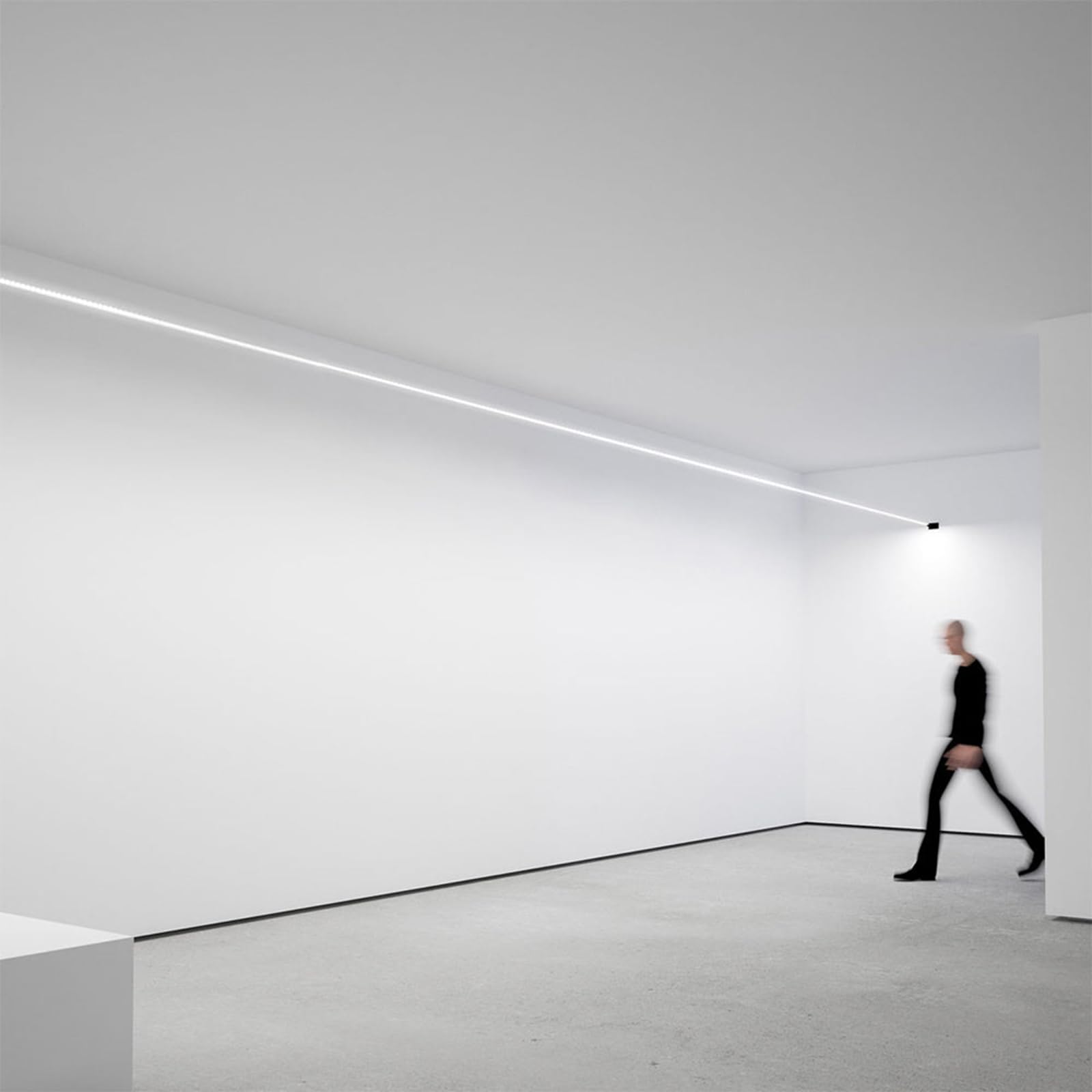 AFTERTECH Bandella In Acciaio Nera 16mm x 25m Per Kit Sospensione Led Strip Striscia Invisibile Linear Starline Skyline Da Parete M7A1
