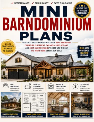 Mini Barndominium Plans: Practical Small-Home Layouts with Real Dimensions, Furniture Placement, Garage & Shop Options, and Cost-Saving Designs to Help You Choose the Right Home Before You Build image 2