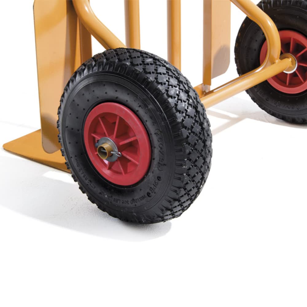 VERDELOOK Carrello portatutto in Tubolare Verniciato, Portata 200 kg, 110x57x48cm cm, Giallo