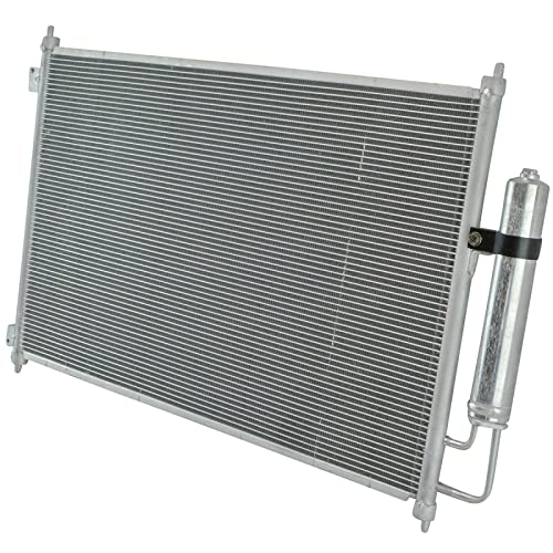 Image of TRQ A /C Condenser and Receiver Drier Assembly Compatible with 2008-13 Nissan Rogue 2014-15 Rogue Select