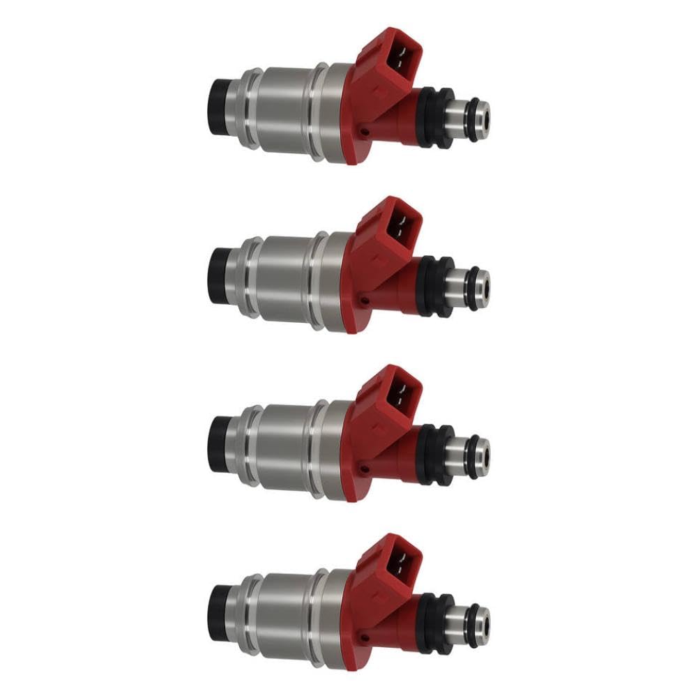 Pwuwarrkg Onecolor Fuel Injector Set 4 Pack Compatible With Pickup 2.4L 1995 1660086G10 Gas Feed