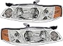Compatible with Nissan Altima Headlights Lamps Set 2000 2001 Halogen Driver and Passenger Side