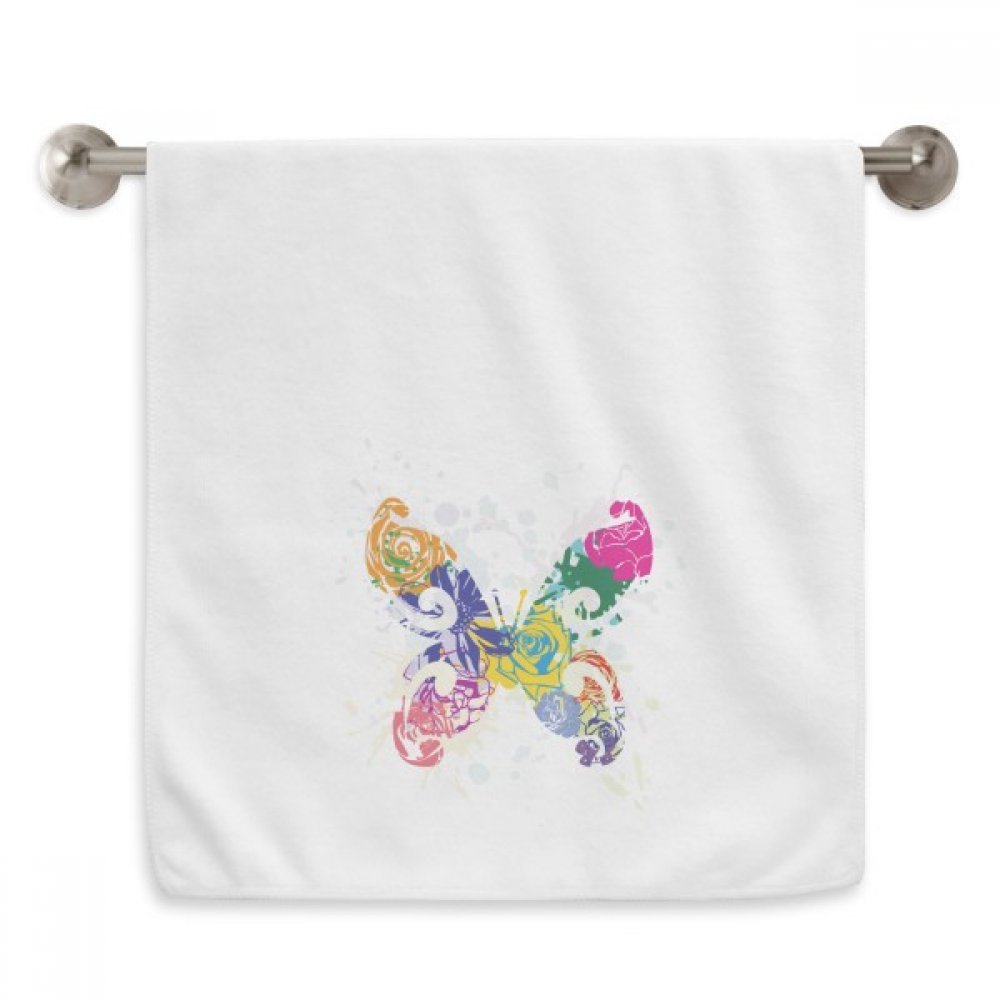 Serviette débarbouillette papillon coloré pour votre rituel beauté du matin