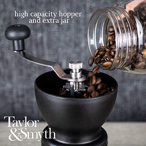 Taylor & Smyth Kaffeemühle, tragbar, Keramik, mit einstellbarer Grobheit, kompaktes Design für Zuhause, Büro und… – Bild 5