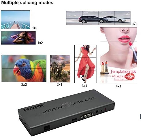TW22 1080P 2x2 / 1x2 / 3x1 / 4x1 HDMI Video Wall Controller/HDMI TV Wall Processor