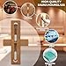 Asidius Red Cedar Sauna Timer, Wall-Mounted 360° Rotating 15 Minute Sand Timer, Sauna Accessories for Infrared Sauna, Home Sauna, Sauna Box