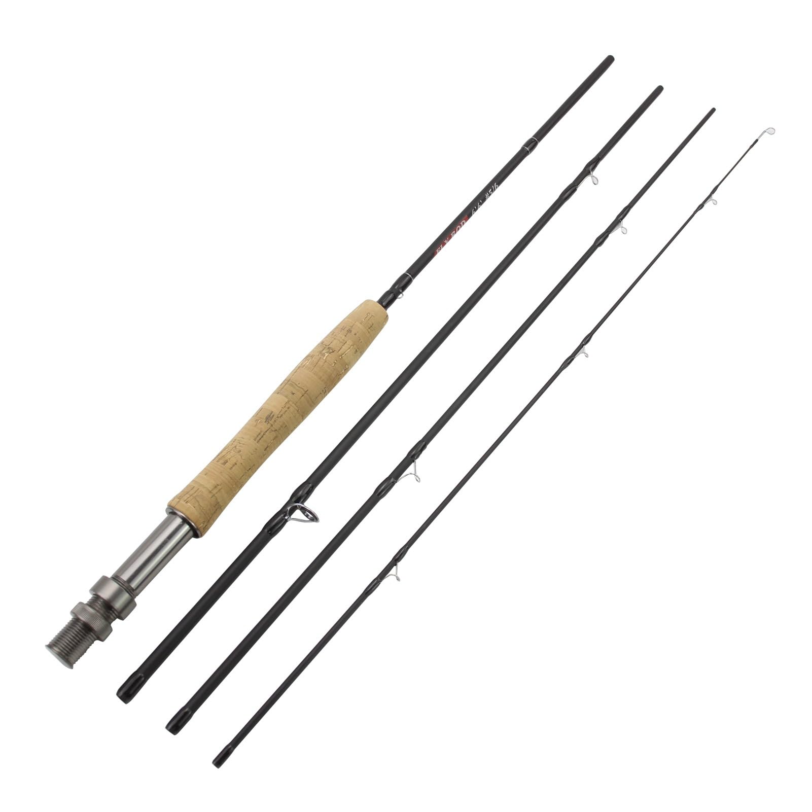 1.98M 2.1M 2.4M 2.7M Telescopic Carbon 4 Sections Fly Fishing Rod Fast Action Freshwater Fly Rods for Trout Salmon Fishing Portable Sea Pole