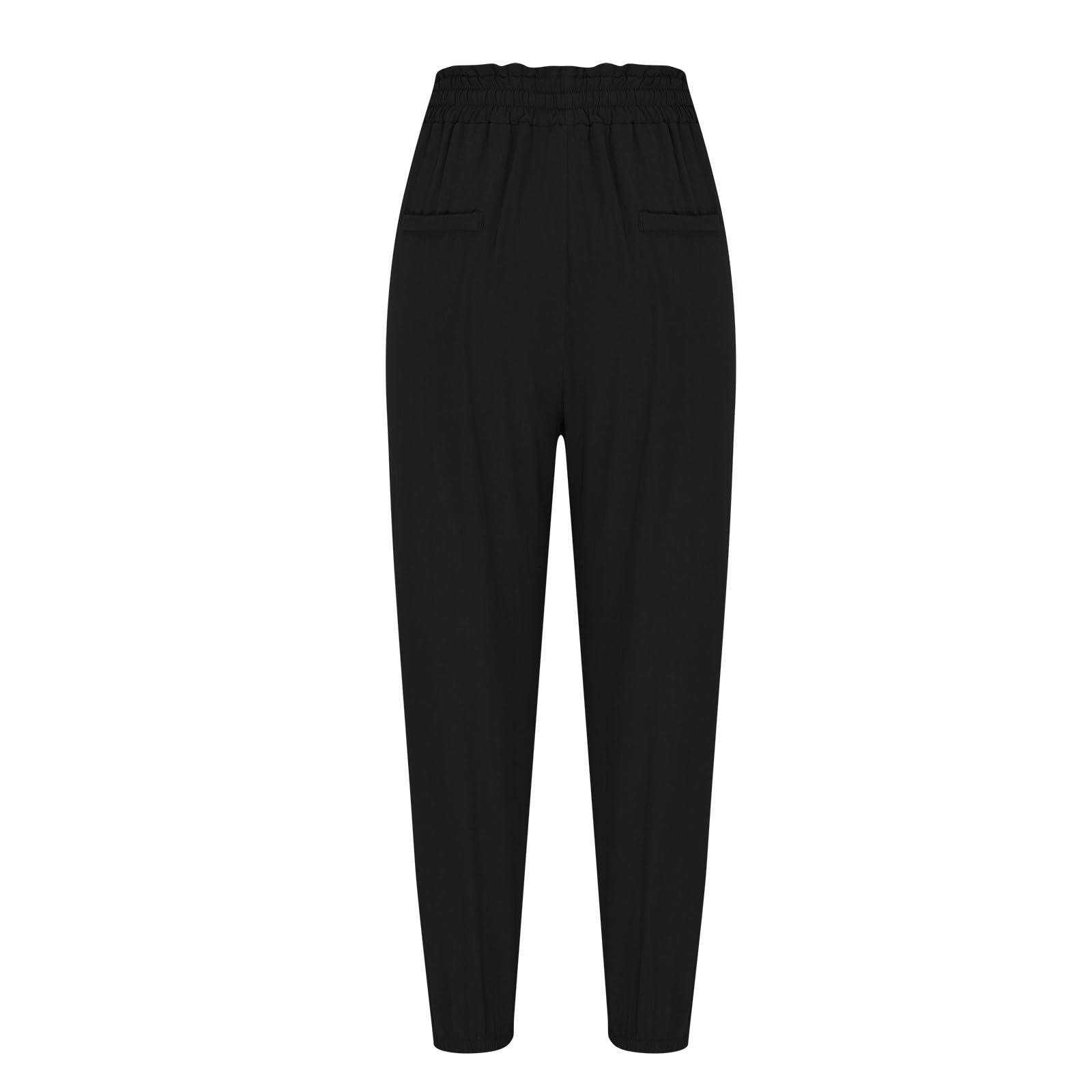 Amazon.com: Firzero Black Dress Pants Women High Waisted Cotton Linen Pants  Business Causal Pleated Elastic Waist Cuffed Hem Work Trousers Dress Long  Straight Leg Pants : Clothing, Shoes & Jewelry