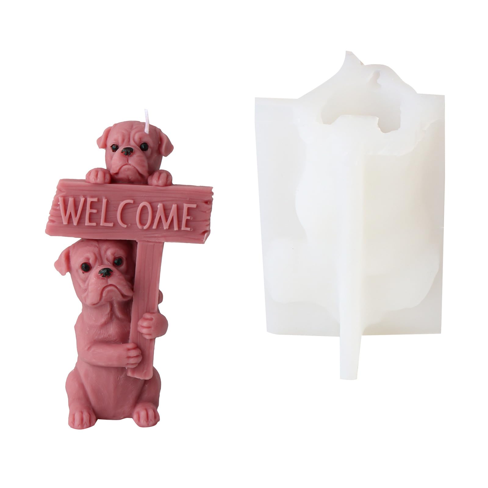 Qsvbeeqj Animal Molds Cats Dog Shaped Silicone Molds For Epoxy Resin Soap Home Decorations Epoxy Resin Molds