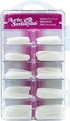 Unhas Postiças Realista Bailarina, 100 Unidades, Arte Sedução