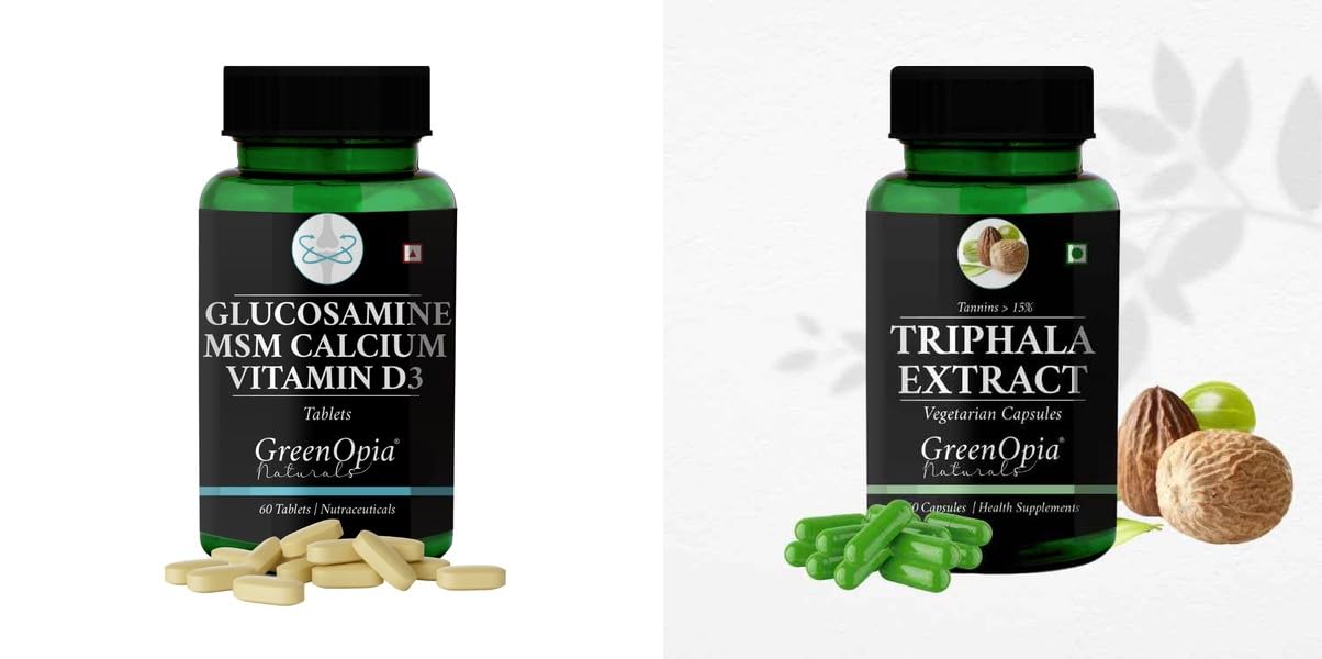 Glucosamine Msm Tablets Triphala Wellness Daily Vitality 60 CAPSULES-image-13