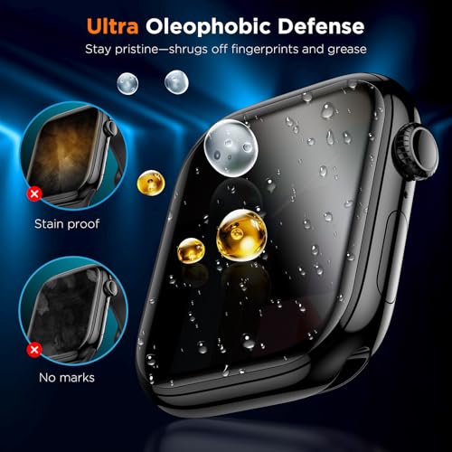 Image of LK 4 Pack for Apple Watch Series 11 /10 Screen Protector 42mm Privacy, [Anti-Spy] Upgrade Soft TPU Film Apple Watch 42mm Screen Protector, HD Ultra-thin Touch Sensitvie, Full Coverage