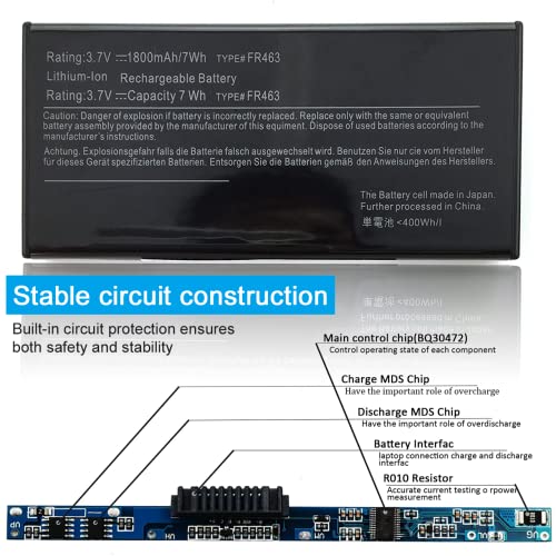 Lqm® 3.7V 7Wh New Fr463 Nu209 Replacement Battery For Dell Poweredge Perc 5I 6I P9110 1950 2900 2950 6850 6950 U8735 Xj547 R910 R710 R610 R510 R410 #TOP3